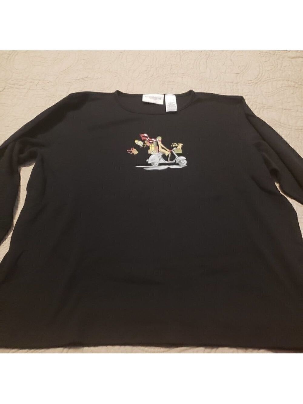 Liz Claiborne LIzsport Womens Christmas Shirt